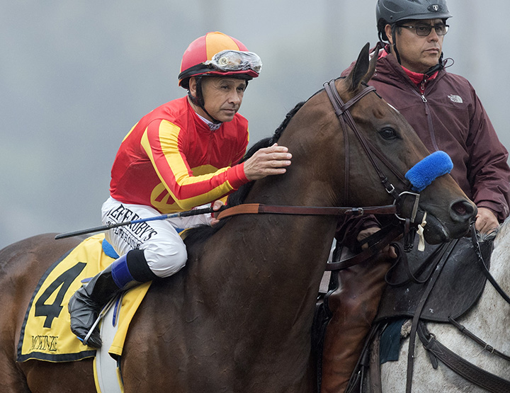McKinzie and jockey Mike Smith