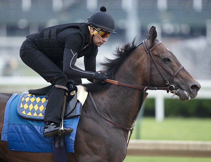 McKinzie trains at Churchill on April 30