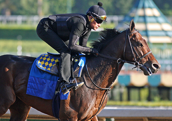 McKinzie trains at Santa Anita on Sept. 21