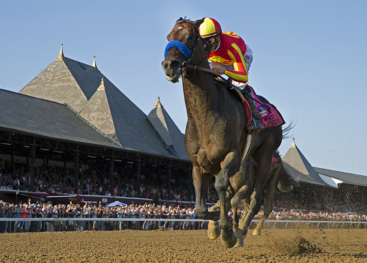McKinzie wins the 2019 Whitney Stakes at Saratoga Race Course