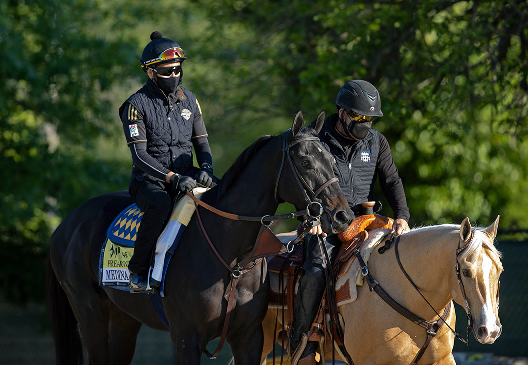 Medina Spirit at Pimlico Race Course on May 11