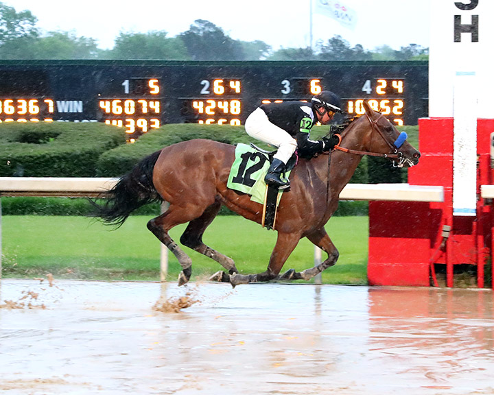 Merneith wins an April 19 maiden race at Oaklawn Park