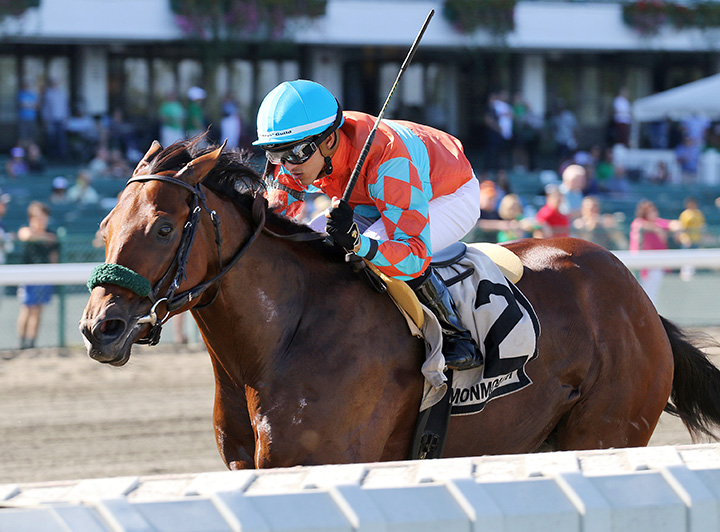 Meru wins the 2019 Smoke Glacken at Monmouth Park