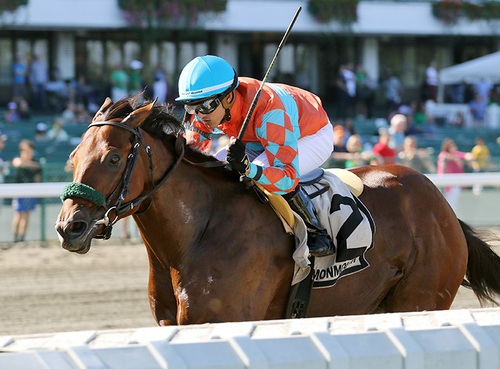 Meru wins the 2019 Smoke Glacken at Monmouth Park