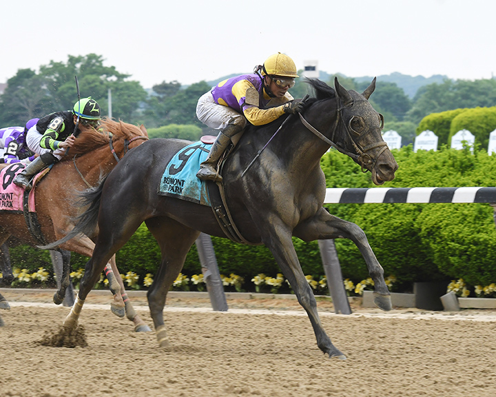 Midnight Disguise wins the 2018 Bouwerie Stakes