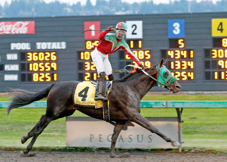 Midnight Mojo wins the 2021 Joe Gottstein Futurity at Emerald Downs