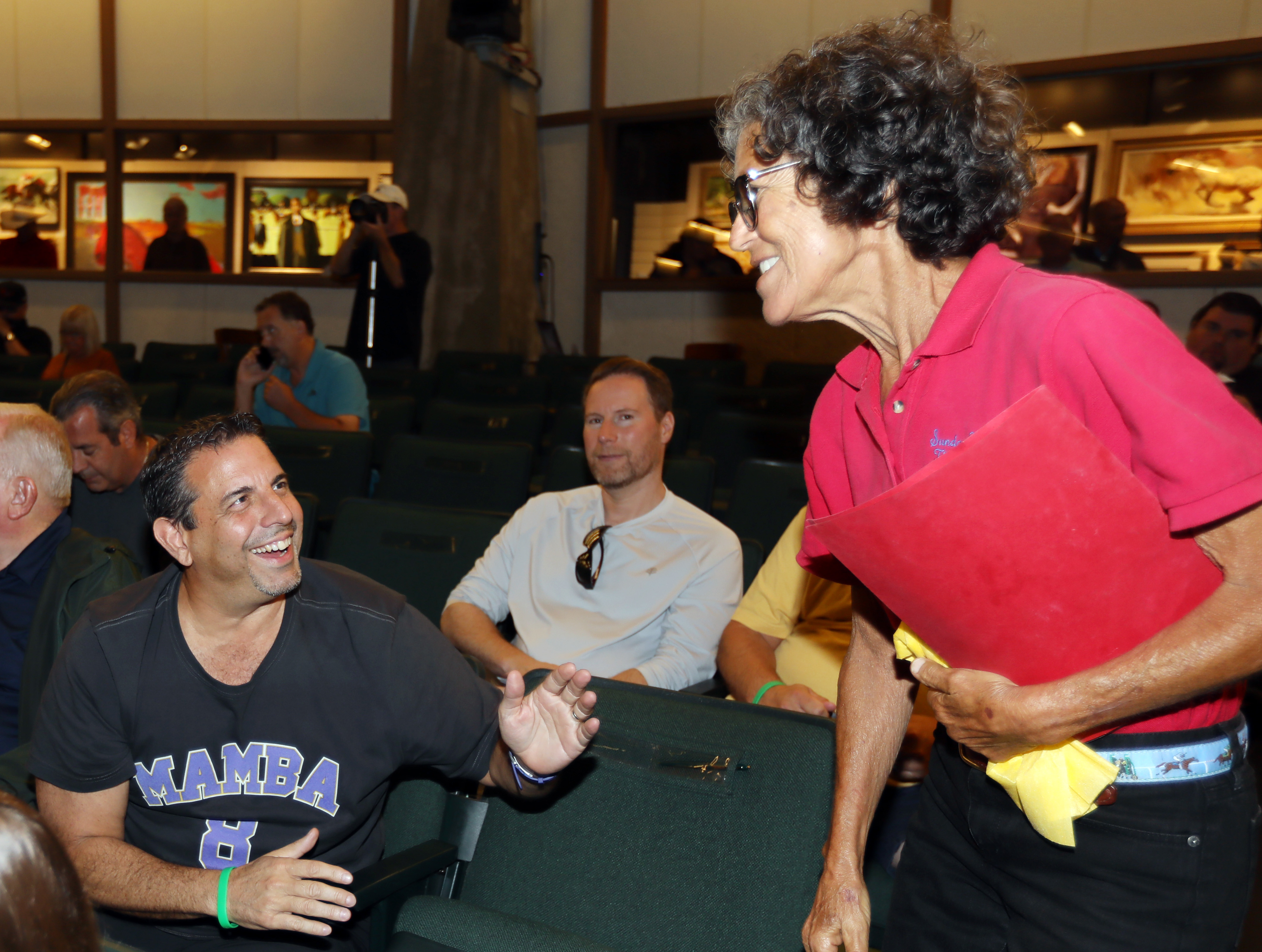 Mike Repole-Rosilyn Polan at Keeneland sale Sept 13 2022