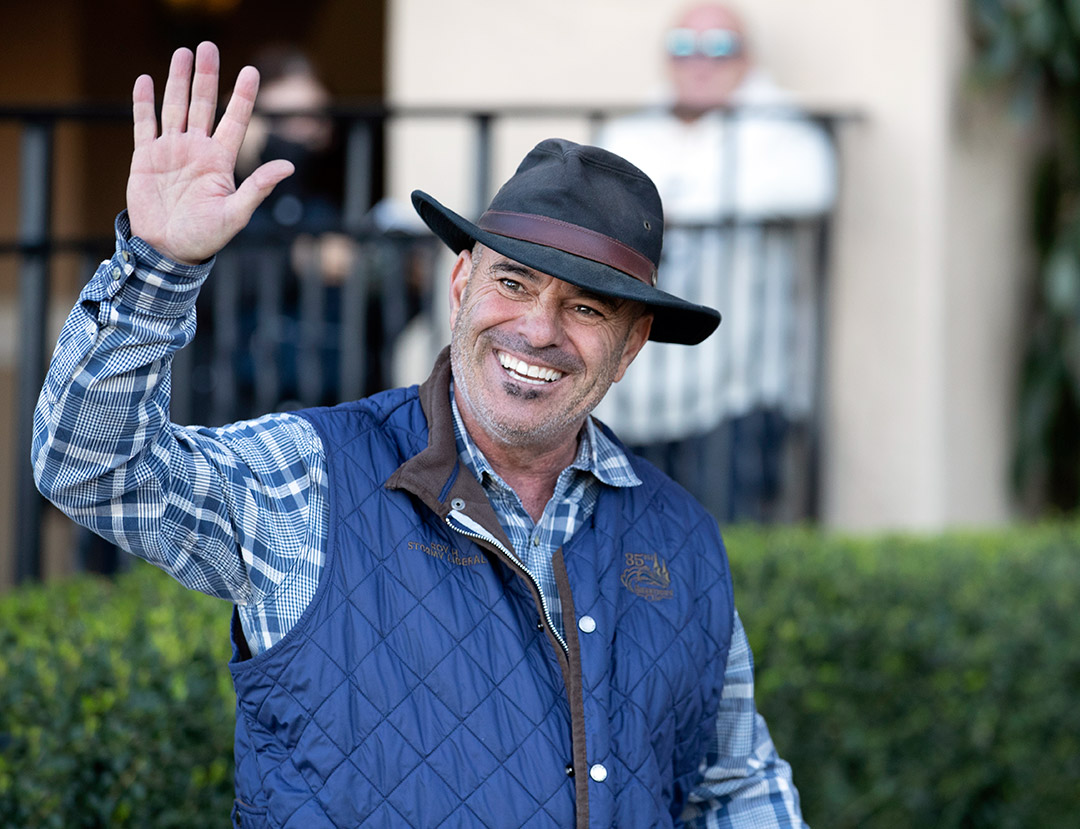 Trainer Peter Miller at Del Mar on Nov. 28, 2021
