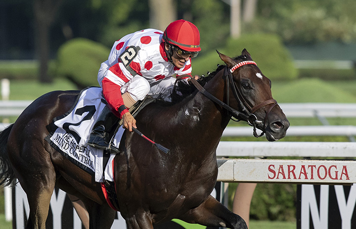 Mind Control wins the Hopeful Stakes
