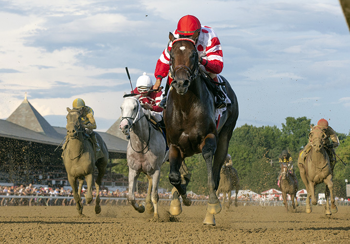 Mind Control wins the 2018 Hopeful Stakes