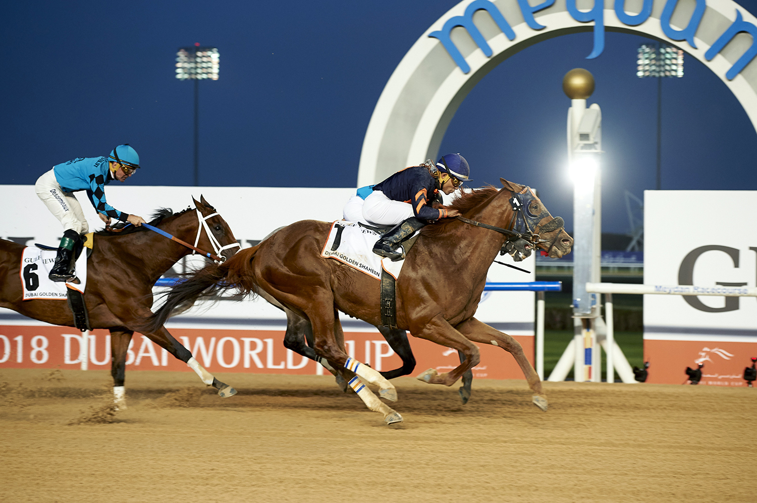 Mind Your Biscuits wins the Dubai Golden Shaheen