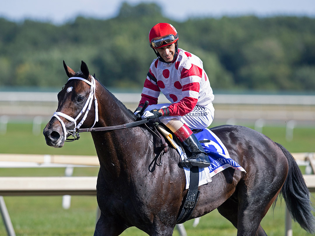 Mind Control at the 2021 Parx Dirt Mile at Parx Racing