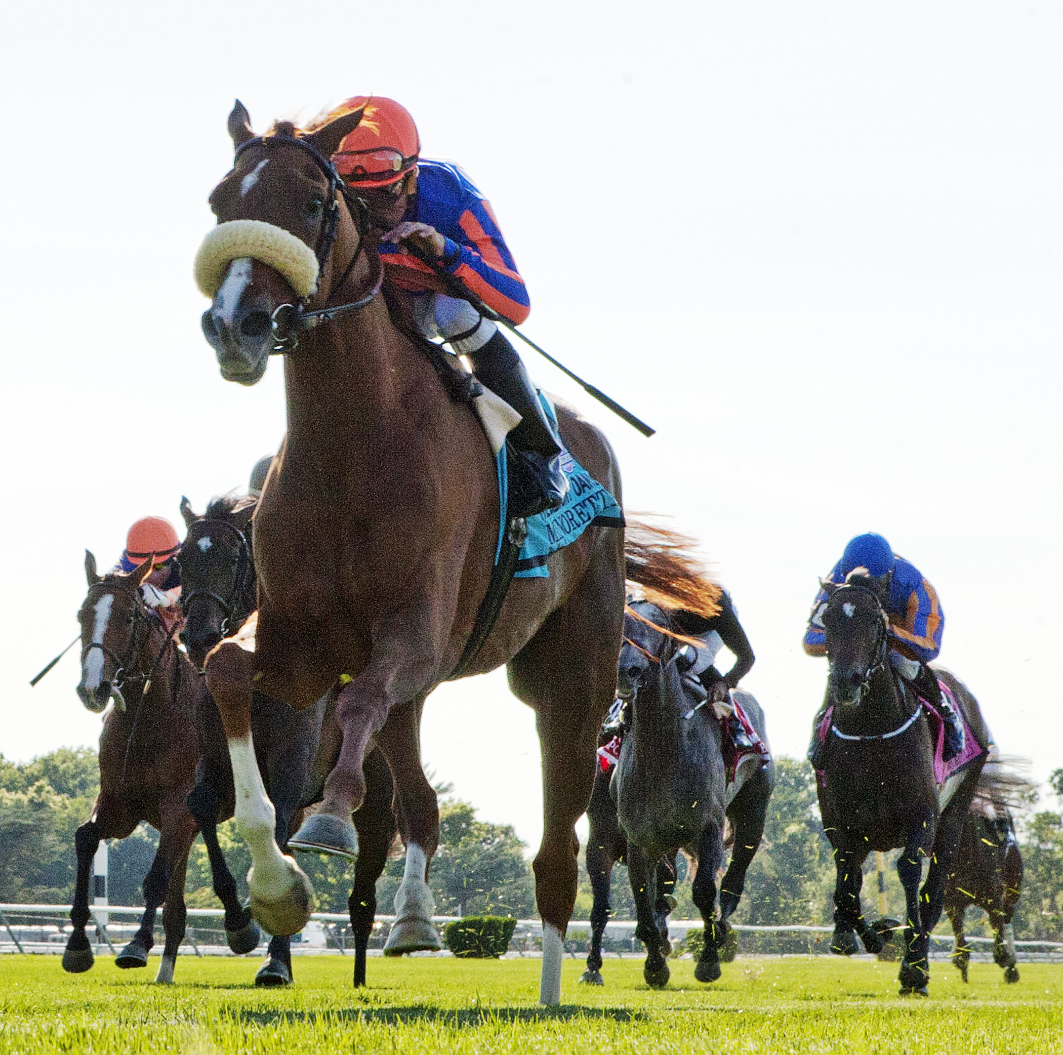 Minorette wins the Belmont Oaks