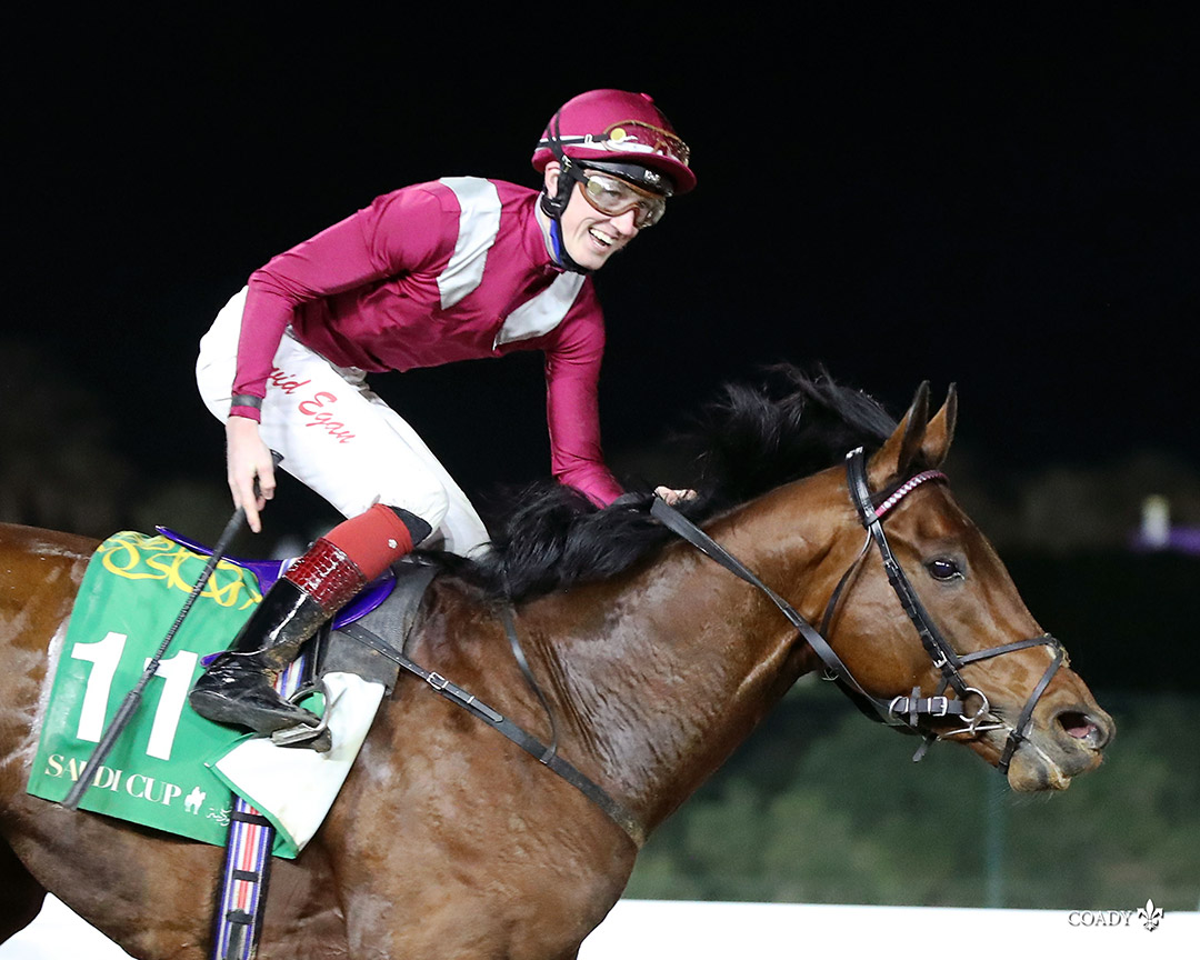 Mishriff wins the 2021 Saudi Cup at King Abdulaziz Race Track