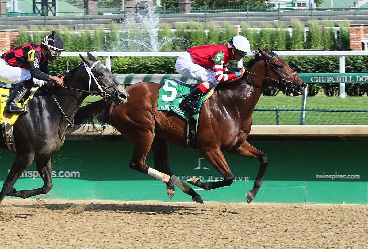 Miss Kentucky wins the Winning Color Stakes