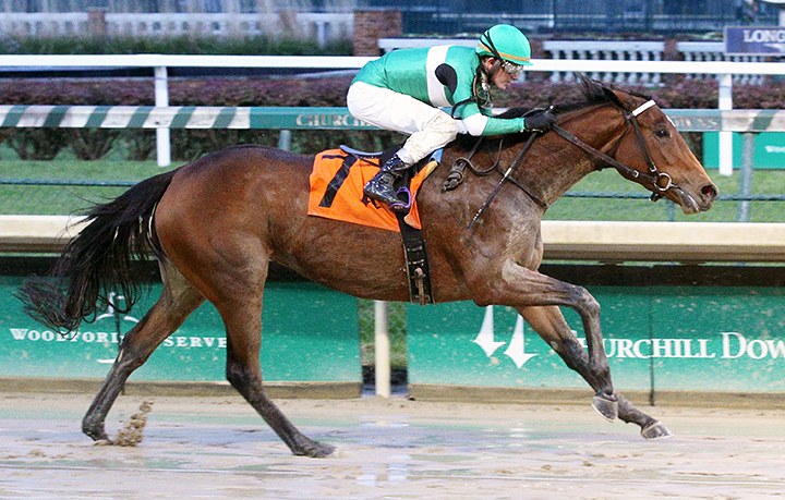 Miss Bigly wins a Nov. 22 allowance at Churchill Downs