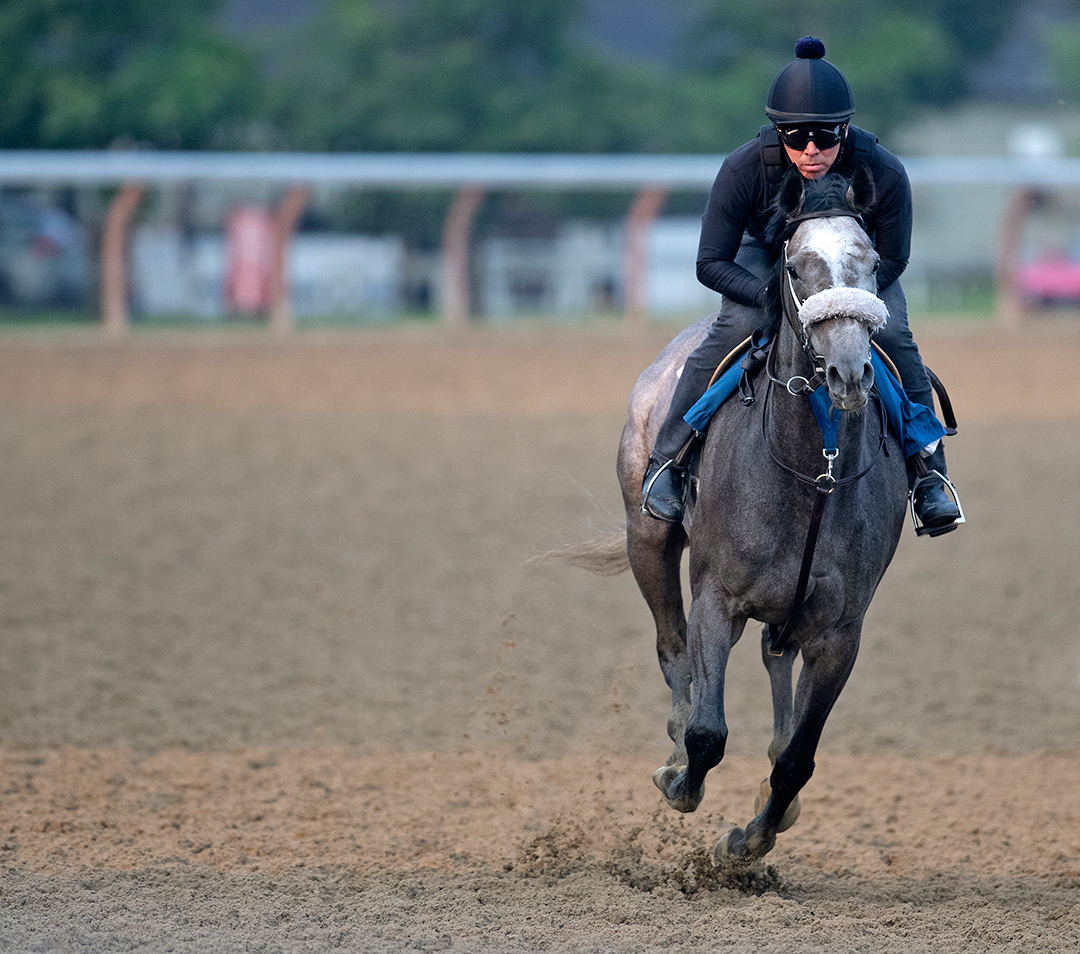 Miss Marissa trains at Saratoga Race Course in July 2021