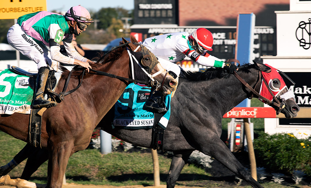Miss Marissa wins the 2020 Black-Eyed Susan Stakes at Pimlico Race Course