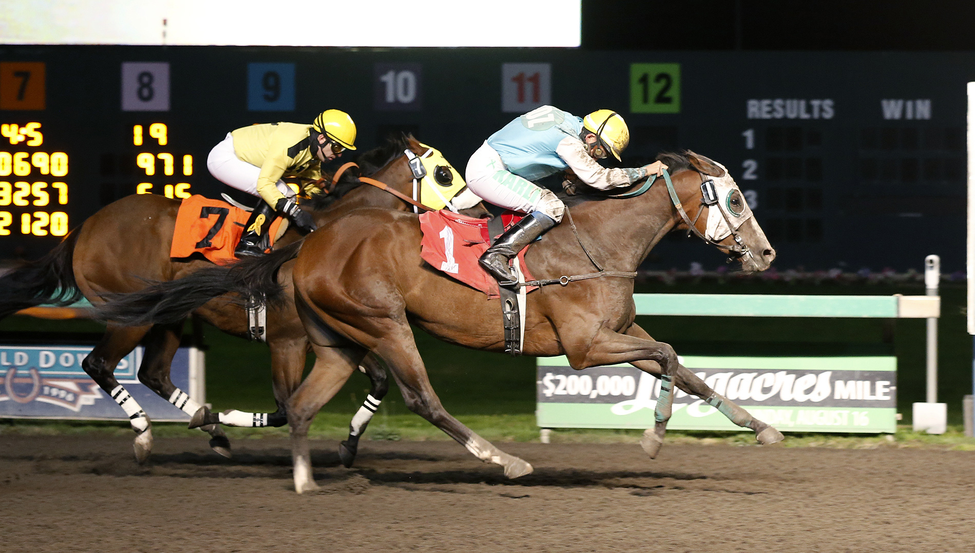 Mister Breeze wins an allowance on Sept. 18, 2015