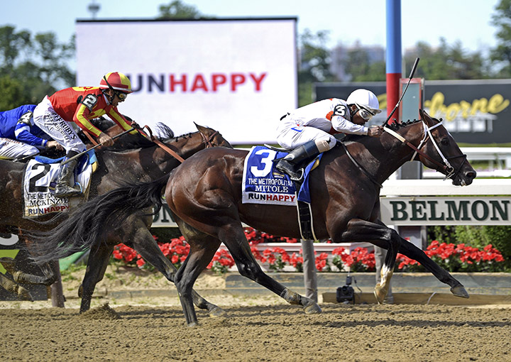Mitole wins the 2019 Met Mile at Belmont Park