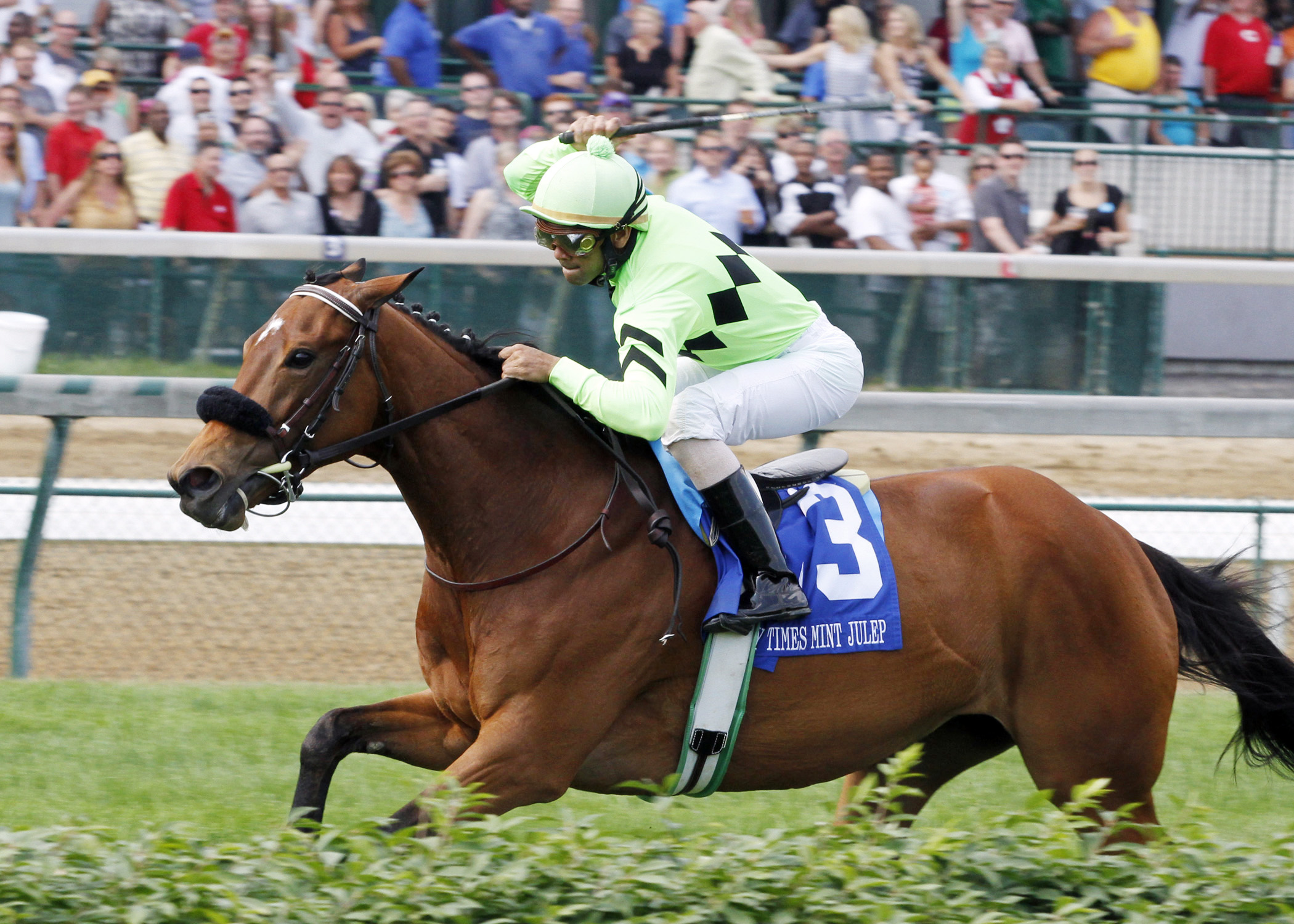 Miz Ida wins the 2013 Mint Julep Handicap