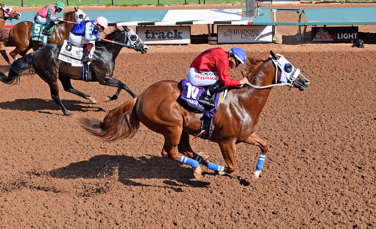 Mm Fourinthemorning wins the 2018 Rainbow Futurity