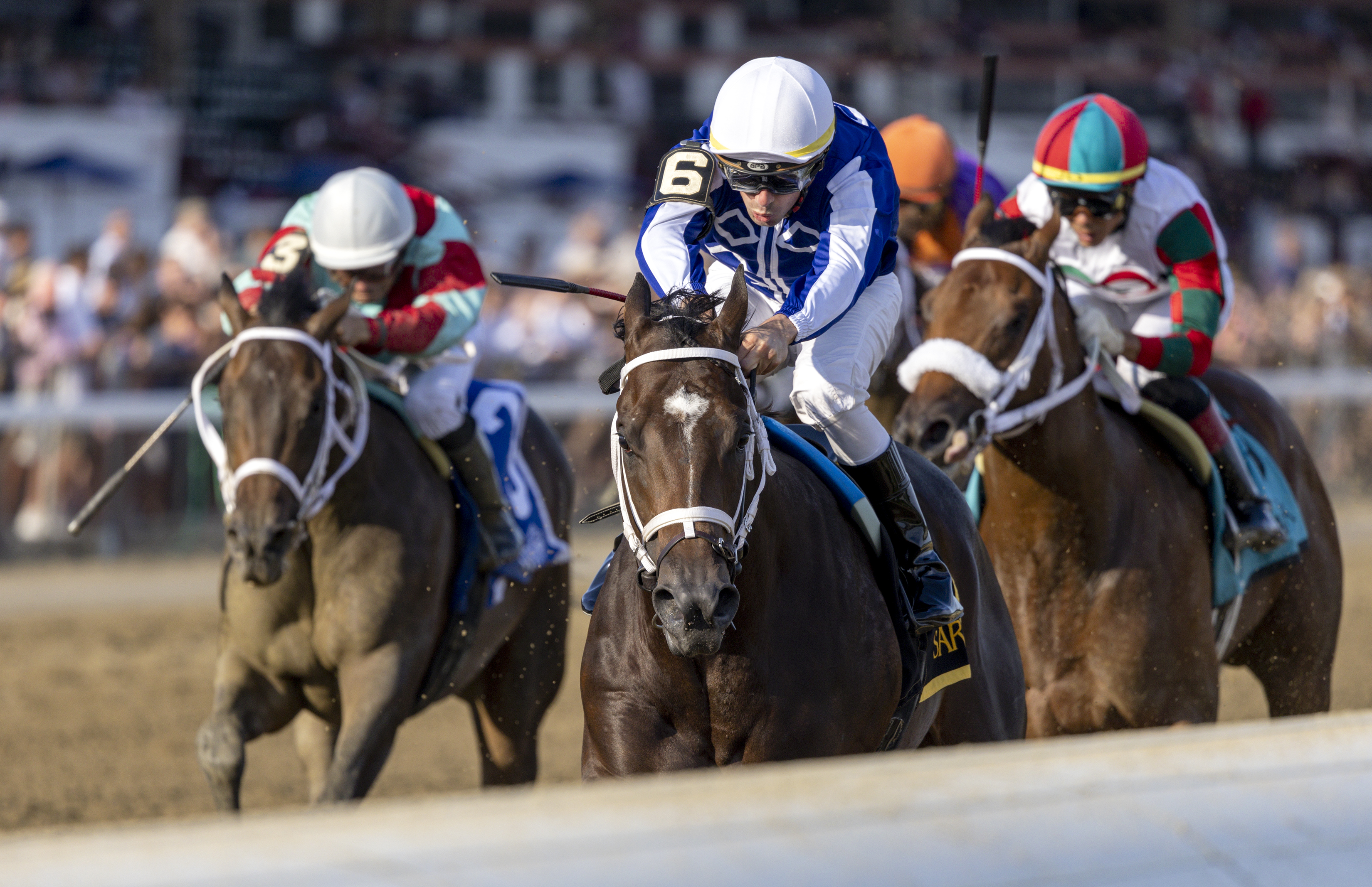 Mo Strike wins Sanford Stakes 7-16-2022