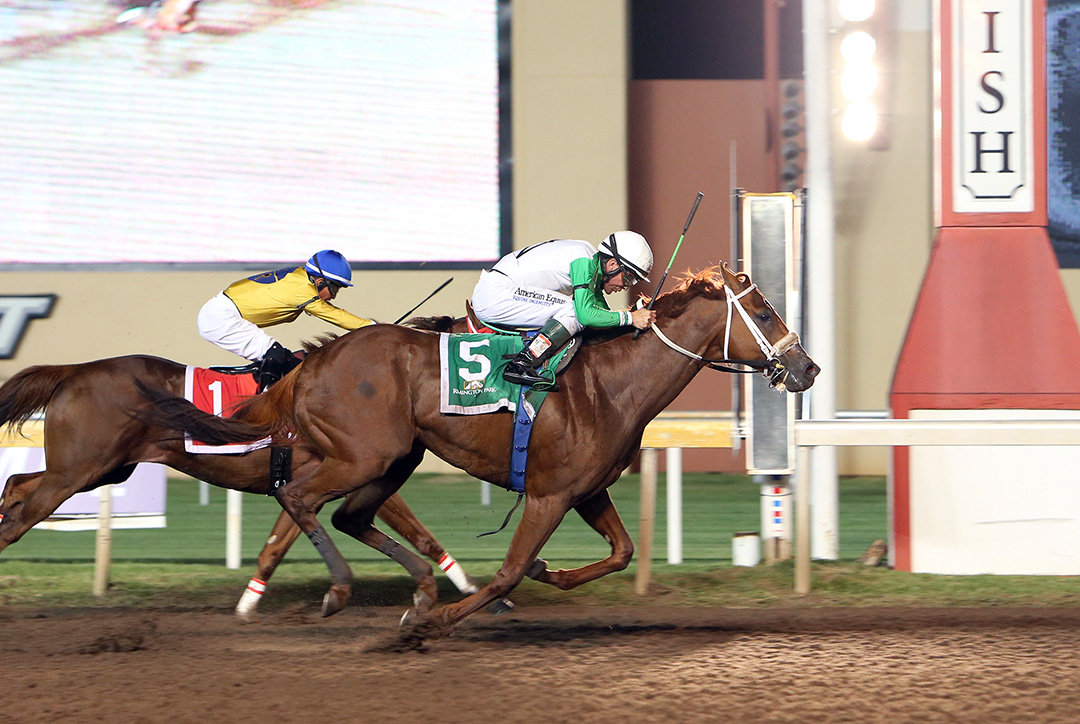 Mocito Rojo wins the 2019 Governor's Cup at Remington Park