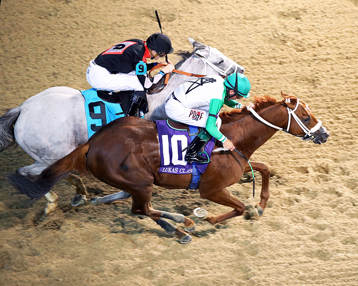 Mocito Rojo (No. 10) wins the 2019 Lukas Classic at Churchill Downs