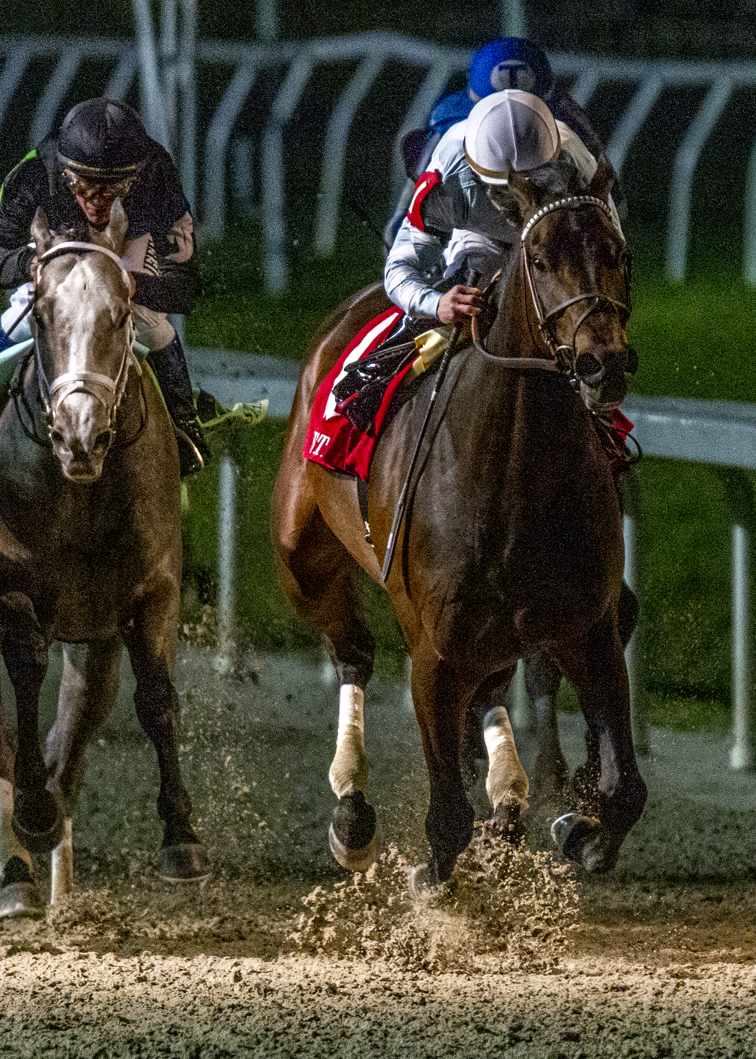 Modernist wins the second division of the 2020 Risen Star Stakes