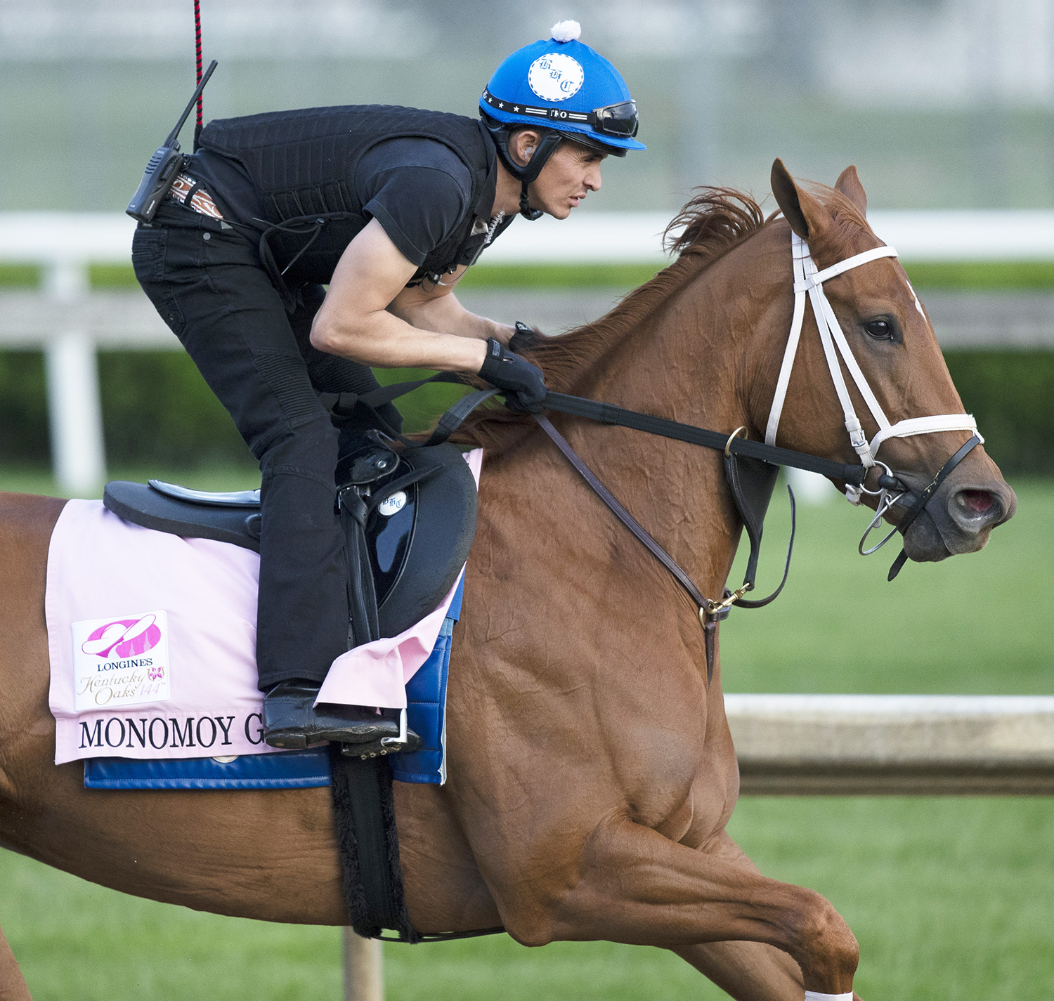 Monomoy Girl trains at Churchill on May 2