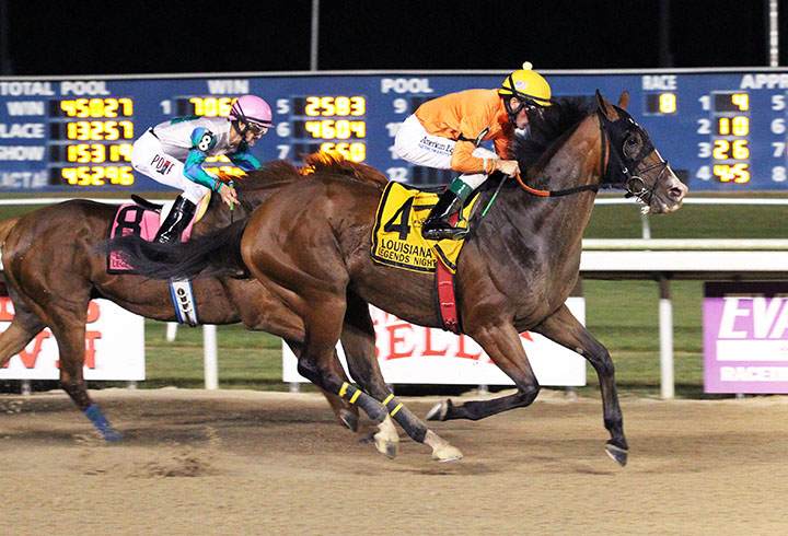 Monte Man wins the 2019 Louisiana Legends Sprint at Evangeline Downs