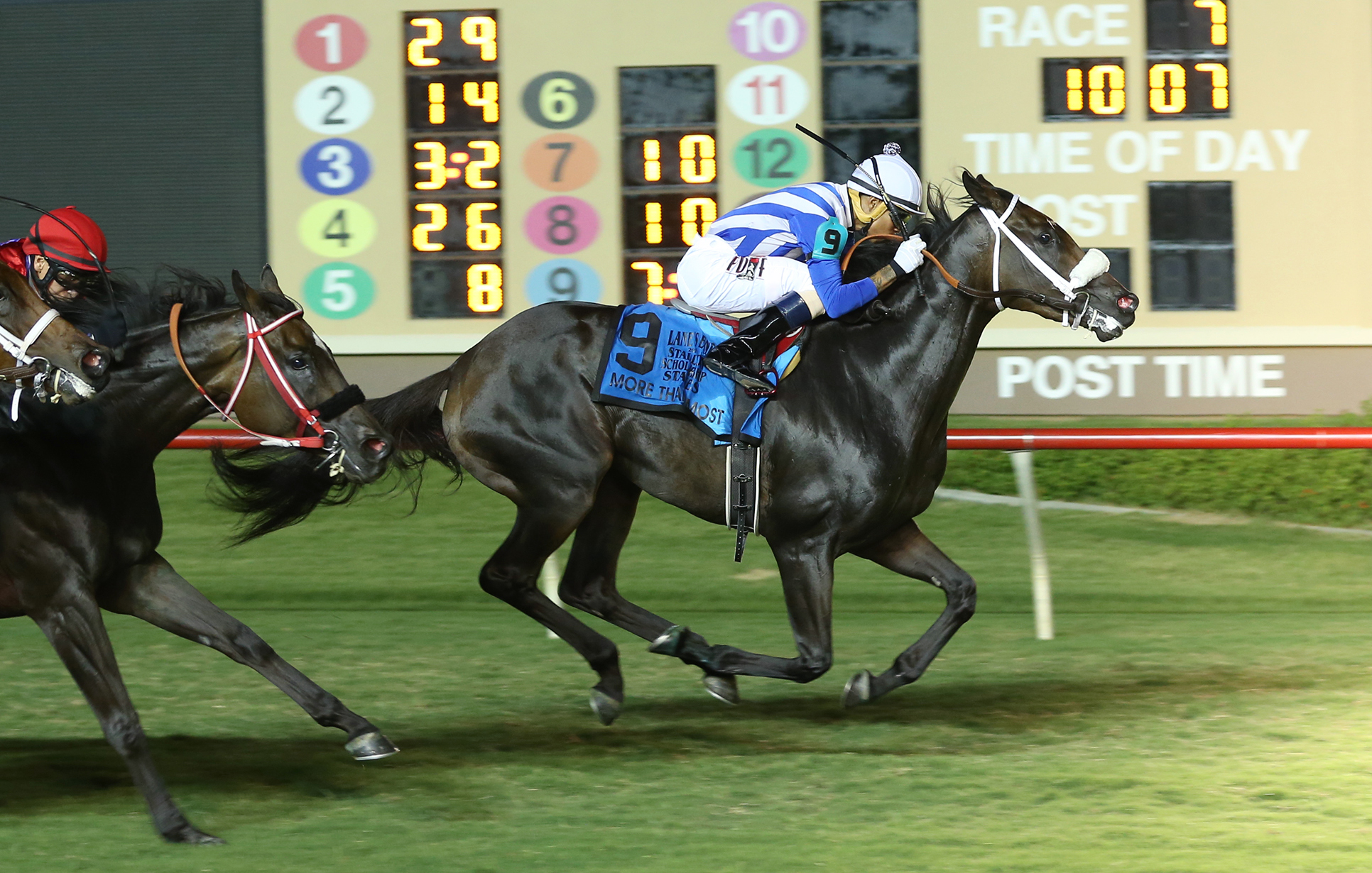 More Than Most wins the Lane's End Stallion Scholarship Stakes