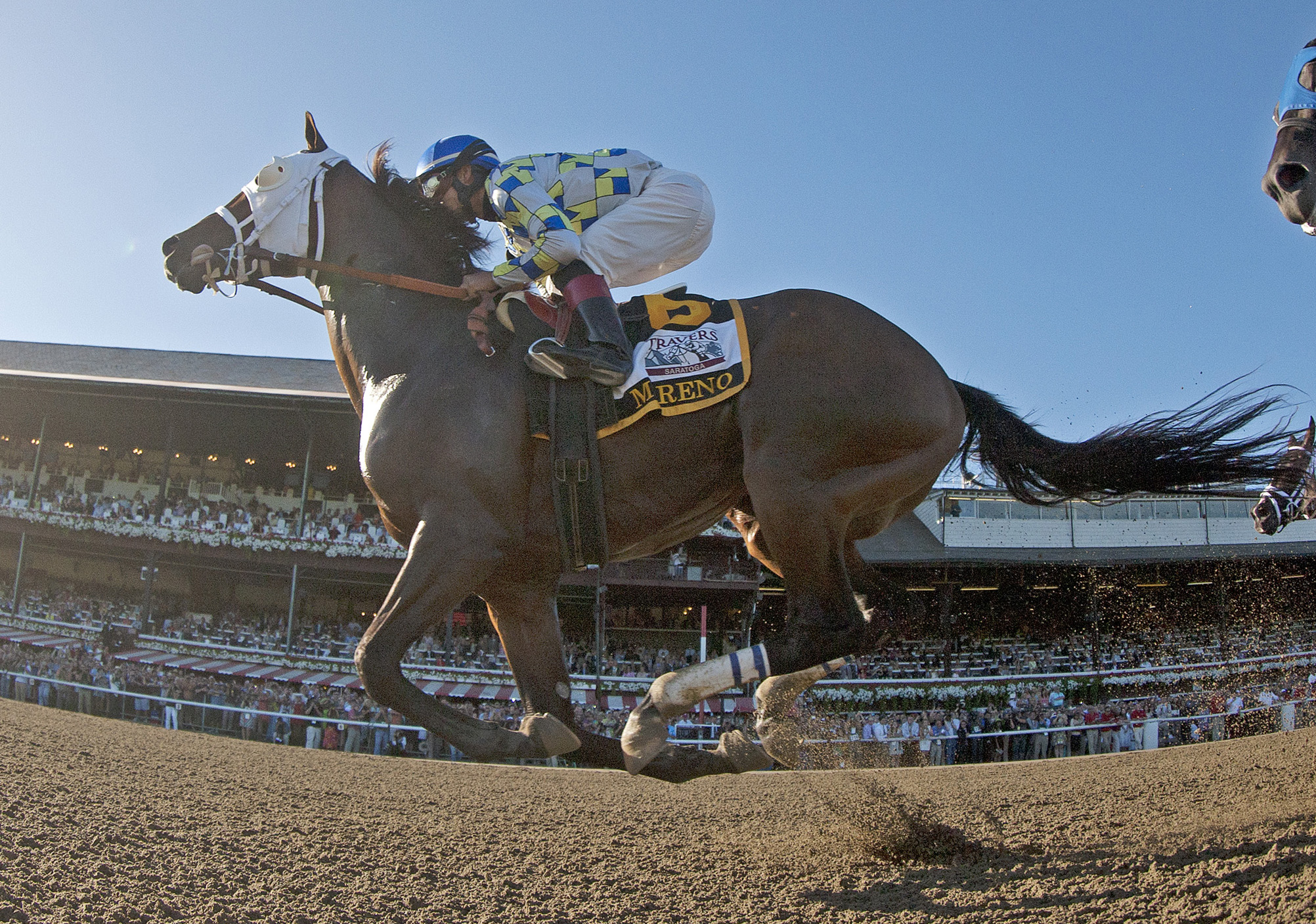 Moreno finishes second in the Travers