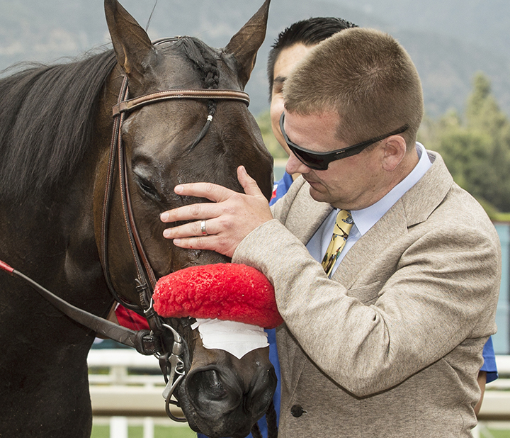 William Morey with Ollie-s Candy