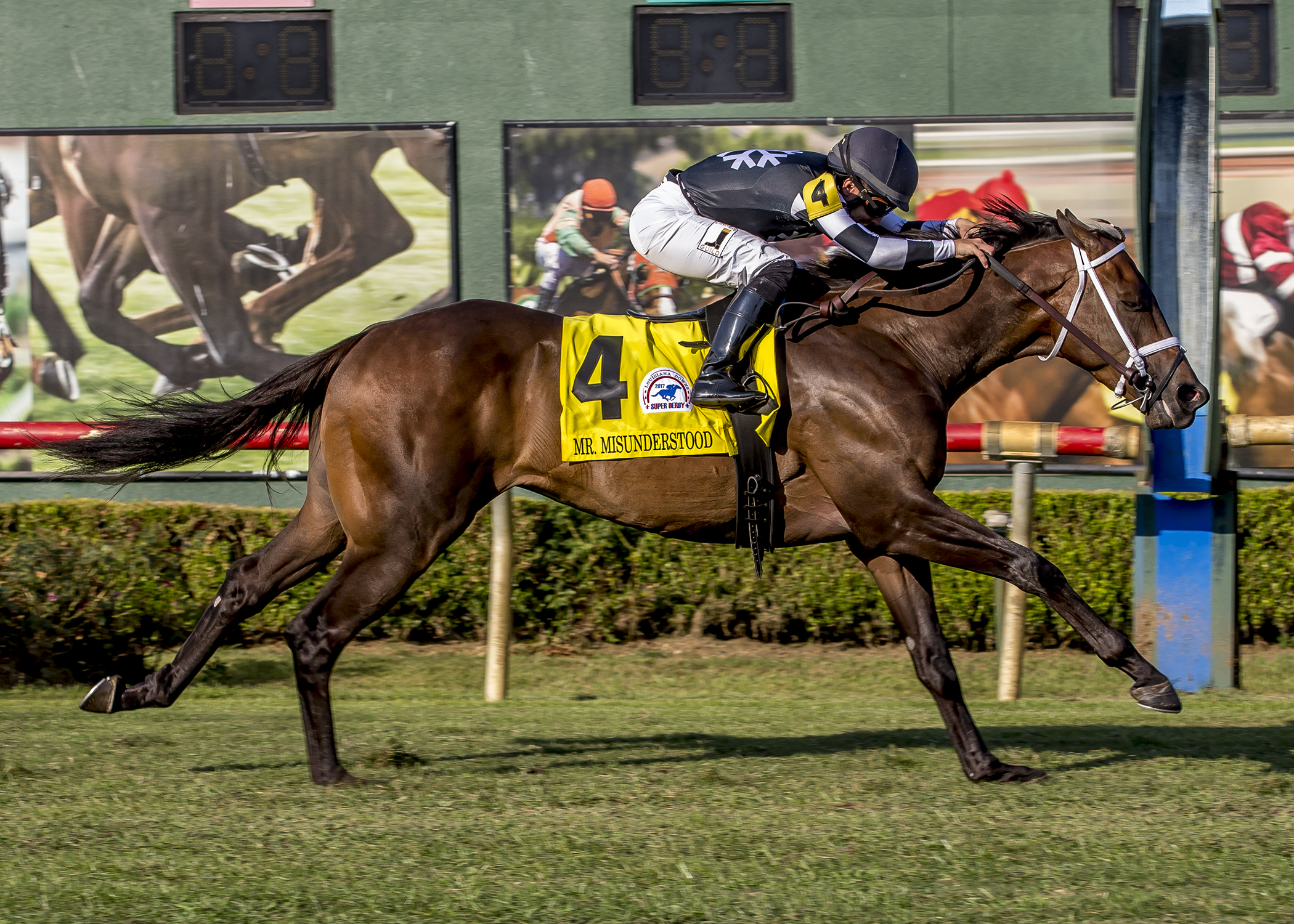Mr Misunderstood wins the 2017 Super Derby