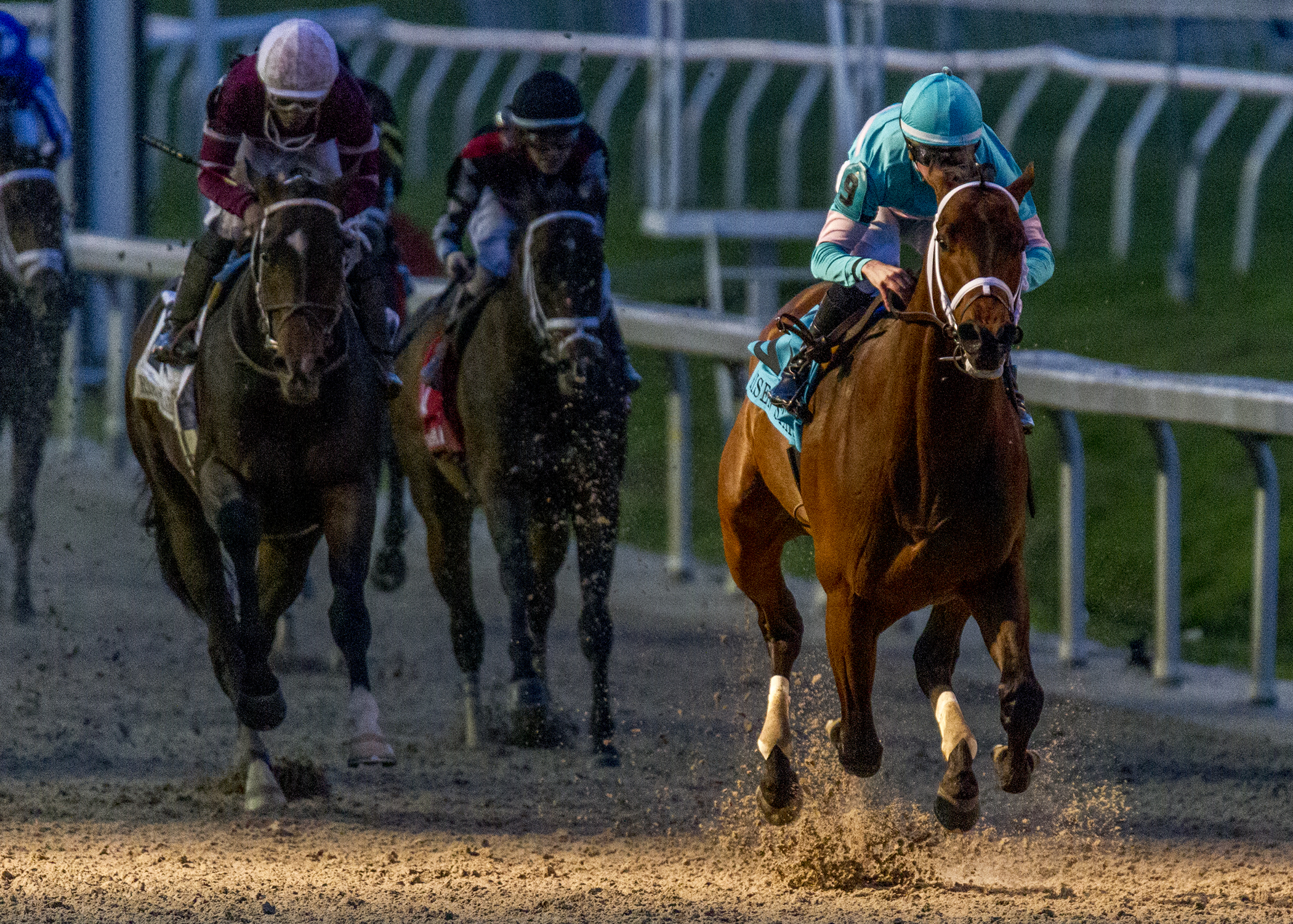 Mr. Monomoy wins the 2020 Risen Star Stakes (first division)