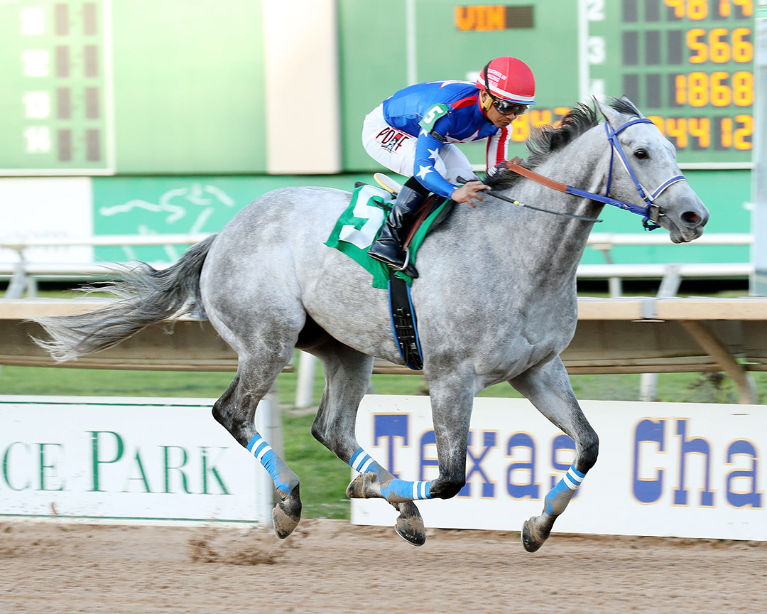 Mr Money Bags wins the 2022 Spirit of Texas Stakes at Sam Houston Race Park