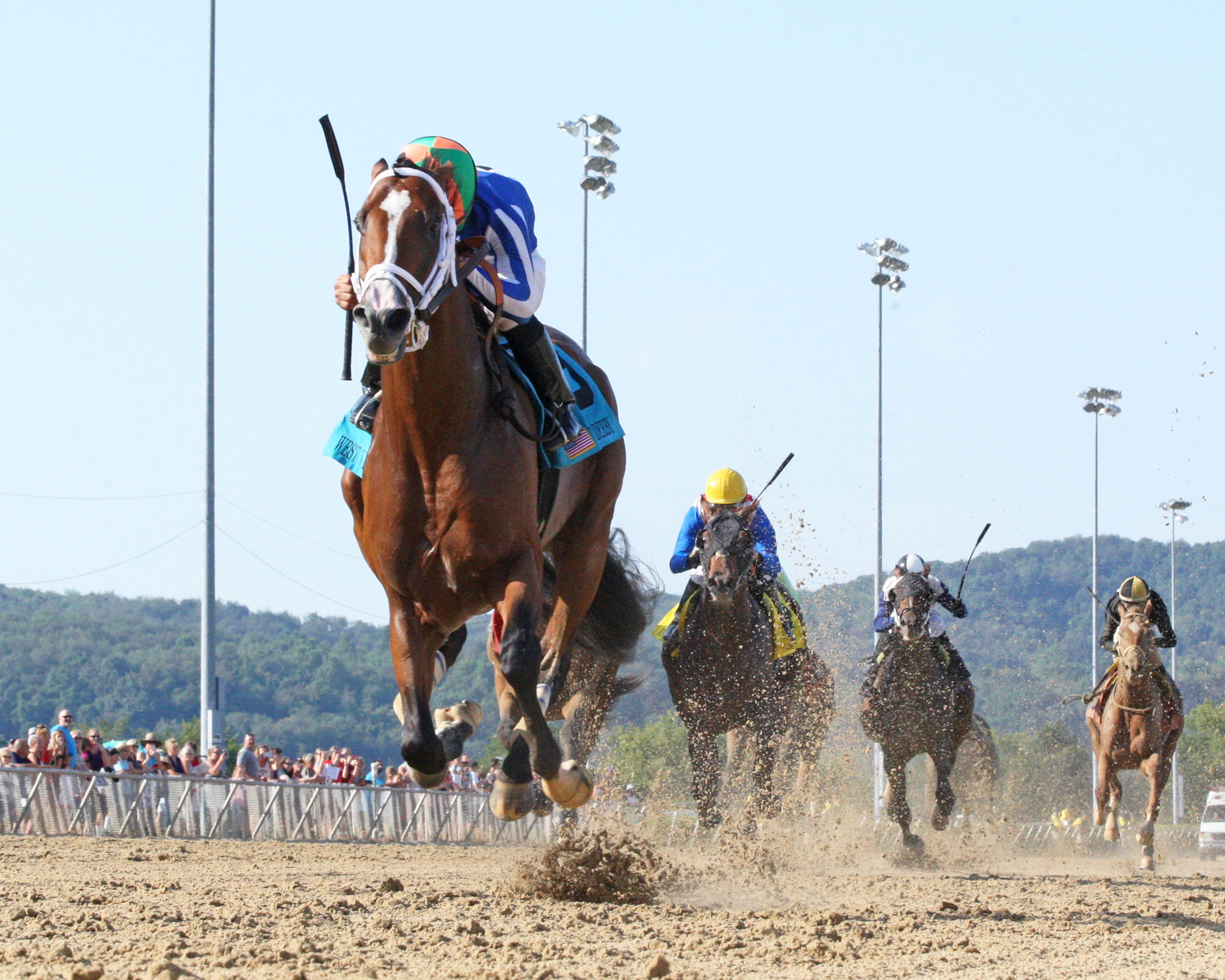 Mr. Money wins the West Virginia Derby on Aug. 3, 2019