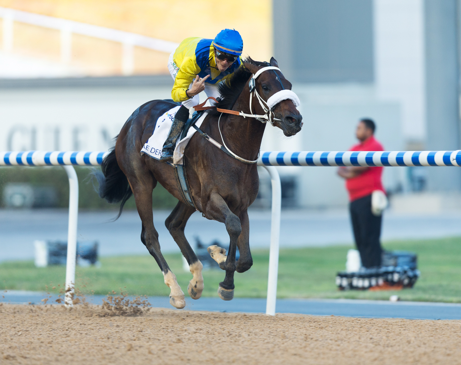 Mubtaahij wins the UAE Derby