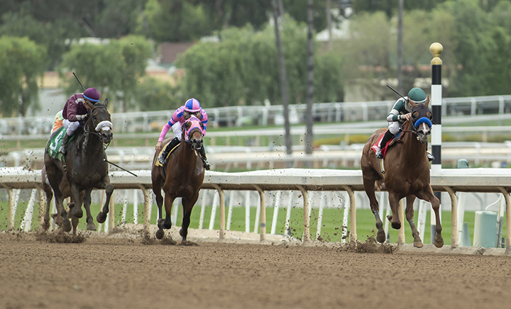 Mucho Gusto wins the 2019 Lazaro Barrera Stakes