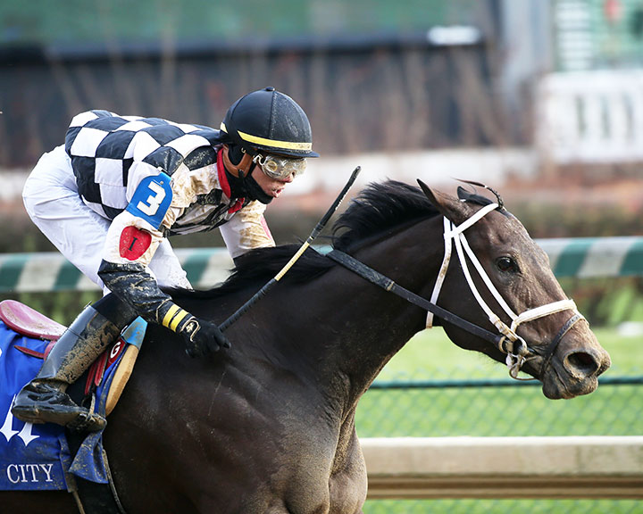 Mylady Curlin wins the 2019 Falls City Handicap at Churchill Downs