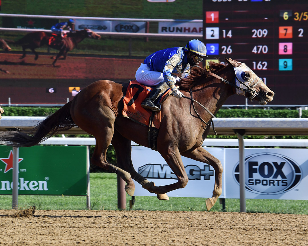 Mystic Guide wins the 2020 Jim Dandy Stakes at Saratoga