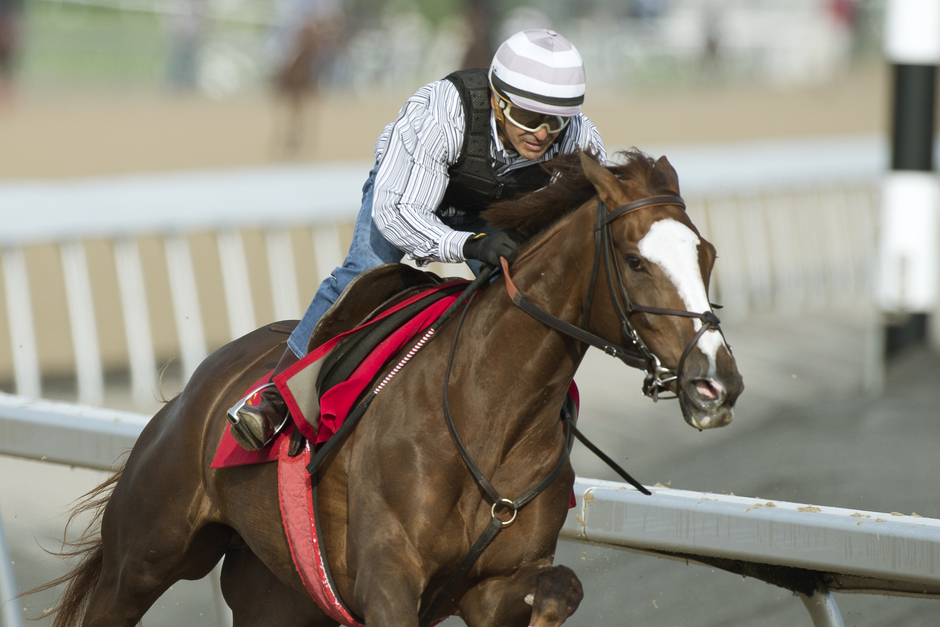 Mythical Mission trains at Woodbine on May 28