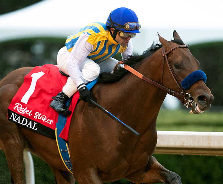 Nadal wins the 2020 Rebel Stakes at Oaklawn Park