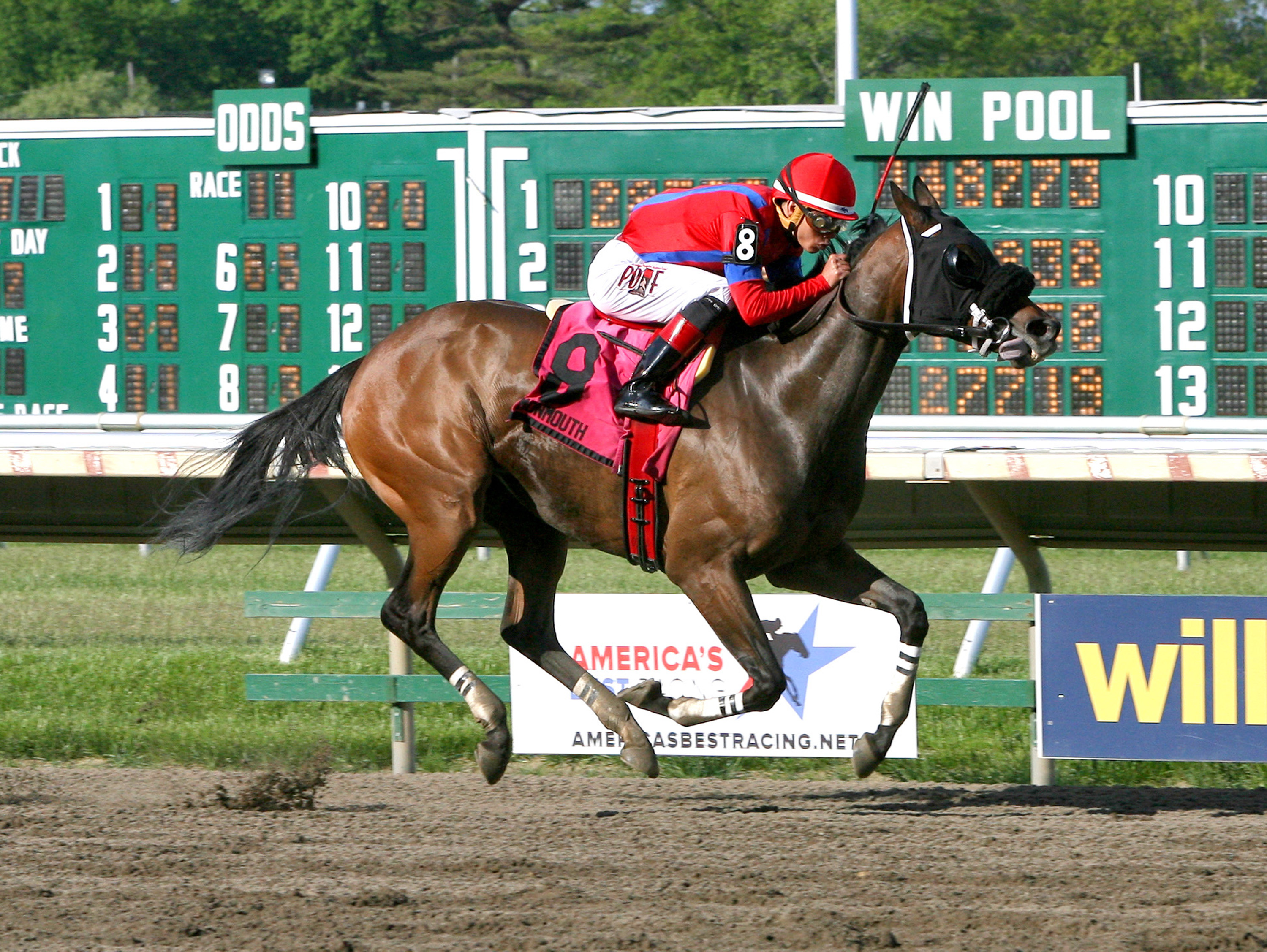 Natalie Victoria wins the Monmouth Beach Stakes