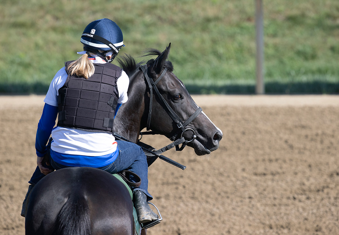Navratilova at Saratoga Race Course on Aug. 15