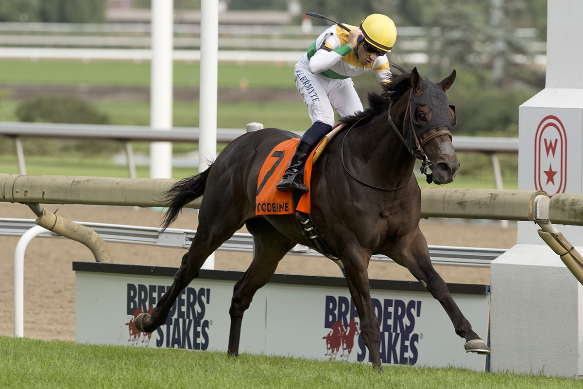 Neepawa wins the 2018 Breeders Stakes