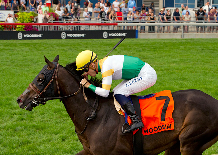 Neepawa wins the 2018 Breeders' Stakes at Woodbine