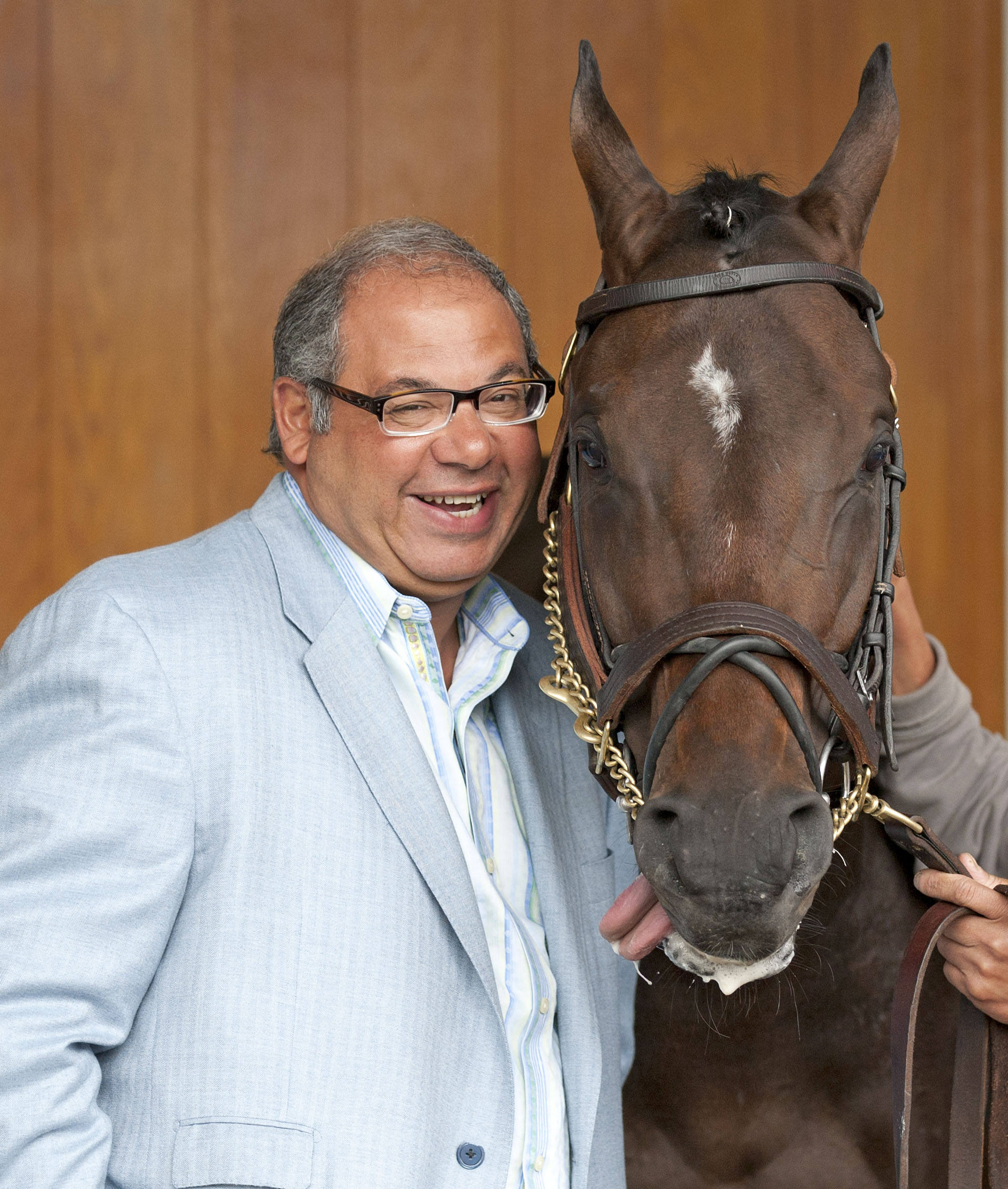 Ahmed Zayat with Nehro in 2011